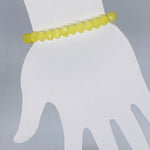 Yellow Pale-Sparkle Beaded Bracelet