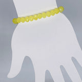 Yellow Pale-Sparkle Beaded Bracelet