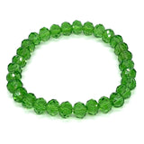 Green Kelly-Transparent Beaded Bracelet