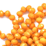 Orange Light-Sparkle Beaded Necklace