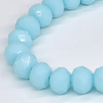 Blue Sky Pale-Sparkle Beaded Bracelet