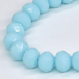 Blue Sky Pale-Sparkle Beaded Bracelet