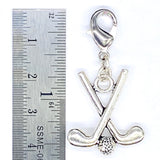 Golf Clubs and Ball Clip-On Charm