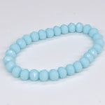 Blue Sky Pale-Sparkle Beaded Bracelet