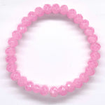 Pink Light-Sparkle Beaded Bracelet