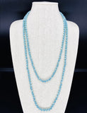 Turquoise Medium-Iridescent Beaded Necklace