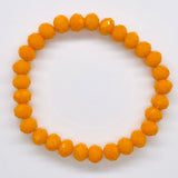 Orange Light-Sparkle Beaded Bracelet