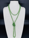 Green Kelly-Transparent Beaded Necklace