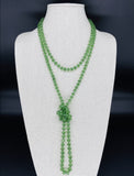 Green Kelly-Transparent Beaded Necklace