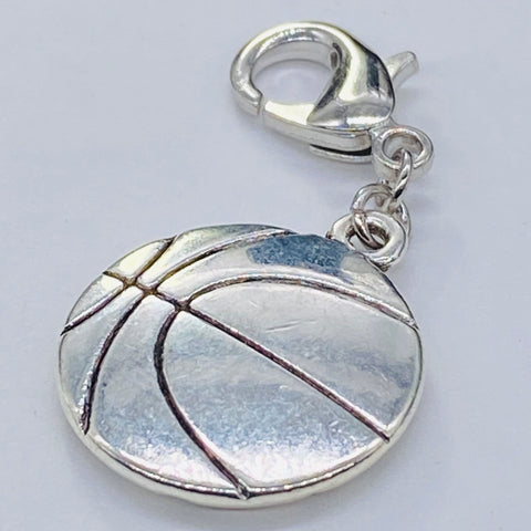 Basketball Clip-On Charm, flat