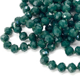 Green Dark-Sparkle Beaded Necklace