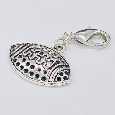 Football Clip-On Charm, Horizontal