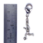 Soccer Player Kicking Ball Clip-On Charm