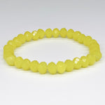 Yellow Pale-Sparkle Beaded Bracelet