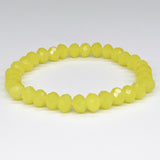 Yellow Pale-Sparkle Beaded Bracelet