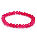 Pink Dark-Sparkle Beaded Bracelet