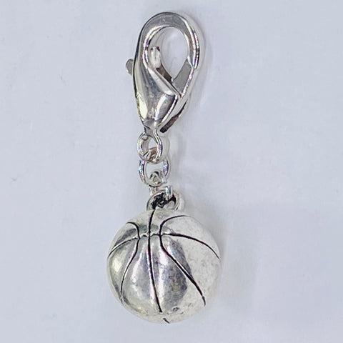 3D Basketball Clip-On Charm