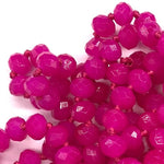 Pink Fuchsia-Sparkle Beaded Necklace