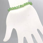 Green Jade Light-Iridescent Beaded Bracelet