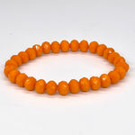 Orange-Sparkle Beaded Bracelet