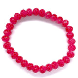 Pink Dark-Sparkle Beaded Bracelet