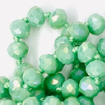 Green Mint-Iridescent Beaded Necklace