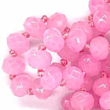 Pink Light-Sparkle Beaded Necklace