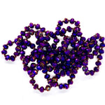 Purple Dark-Iridescent Beaded Necklace