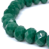 Green-Sparkle Beaded Bracelet