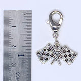 Checkered Flags Clip-On Charm