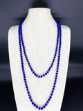 Blue Royal-Sparkle Beaded Necklace