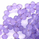 Purple Lavender-Matte Beaded Necklace