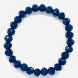 Blue Navy-Sparkle Beaded Bracelet