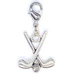 Golf Clubs and Ball Clip-On Charm