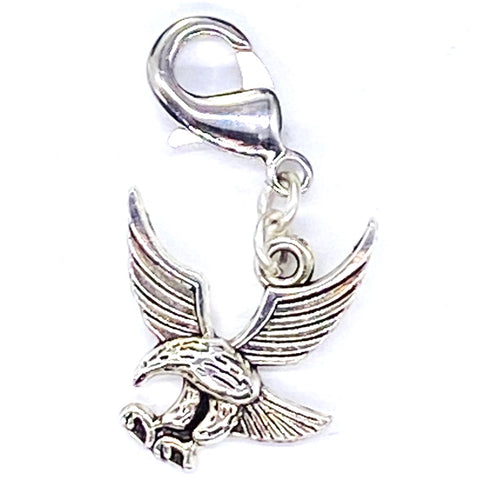 Eagle Landing Clip-On Charm