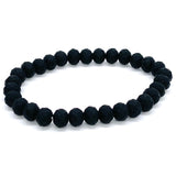 Black-Matte Beaded Bracelet