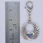 Winged Heart Clip-On Charm