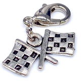 Checkered Flags Clip-On Charm