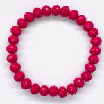 Pink Fuchsia-Shine Beaded Bracelet