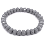 Gray Light-Sparkle Beaded Bracelet