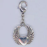 Winged Heart Clip-On Charm