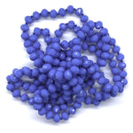 Blue Periwinkle-Sparkle Beaded Necklace