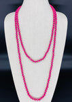 Pink Fuchsia-Shine Beaded Necklace