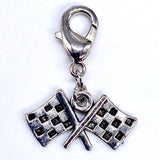 Checkered Flags Clip-On Charm