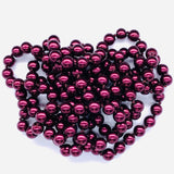 Red Maroon-Pearl Beaded Necklace