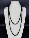 Black-Sparkle Beaded Necklace