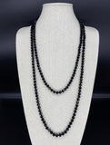 Black-Sparkle Beaded Necklace