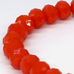 Orange Dark-Sparkle Beaded Bracelet