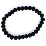 Black-Matte Beaded Bracelet