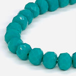 Turquoise Dark-Sparkle Beaded Bracelet